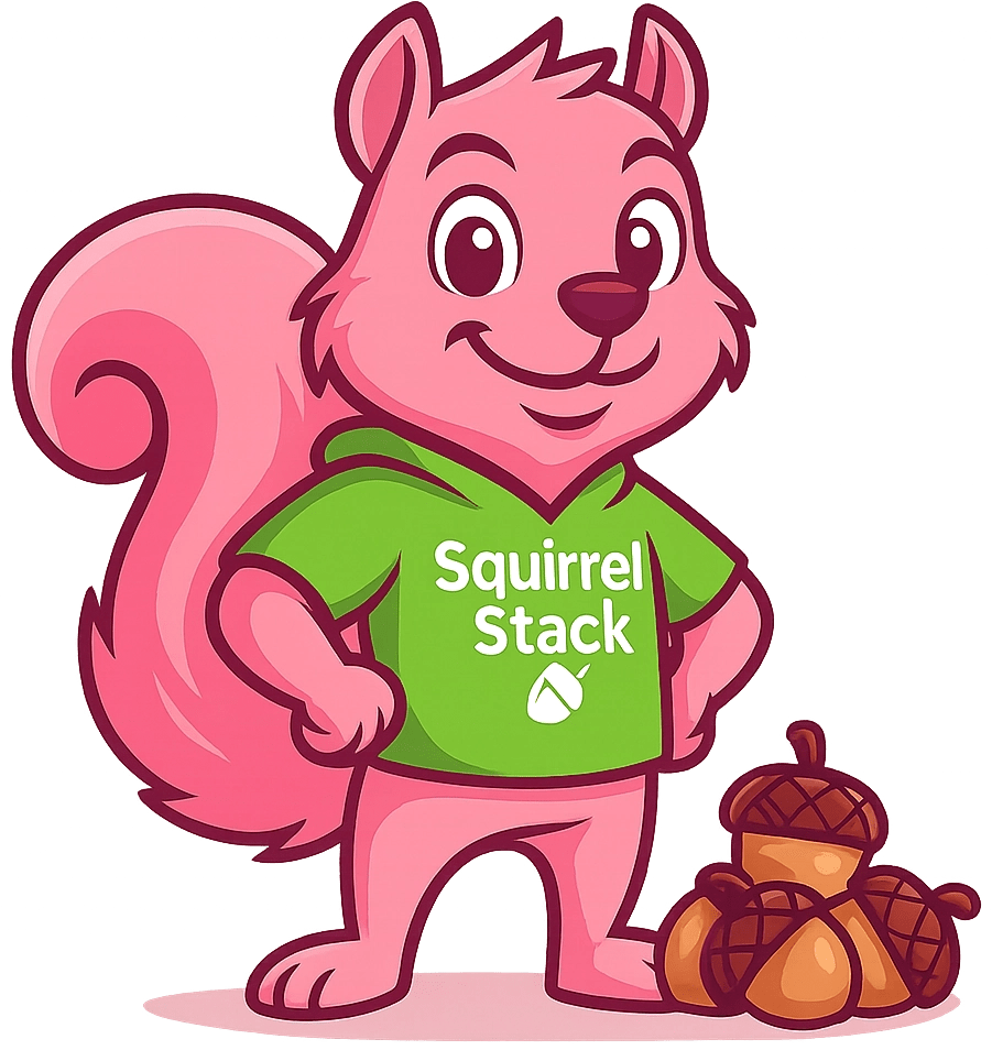 Squirrel Stack Mascot